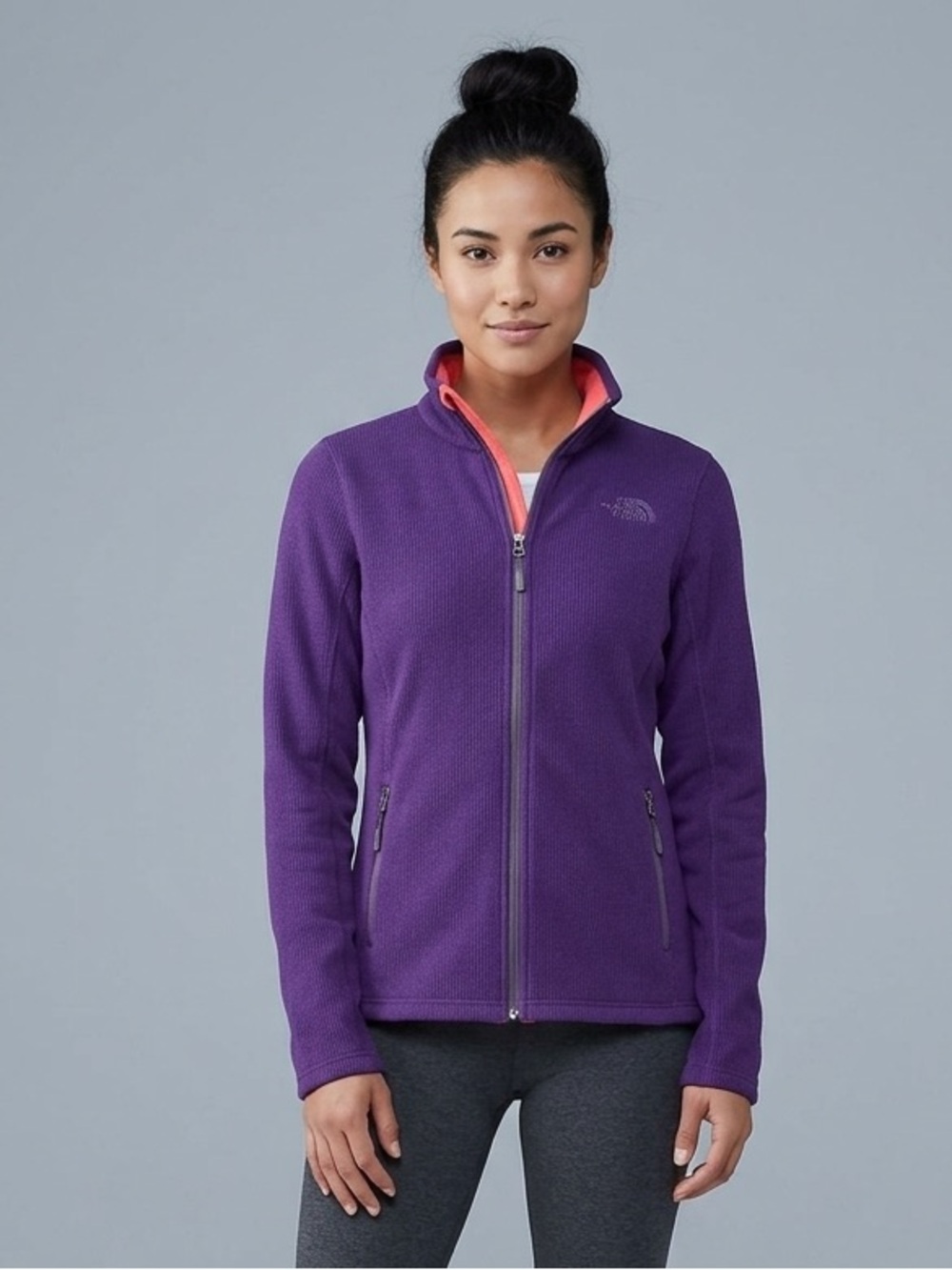 The North Face Women’s Small Purple Full Zip Fleece Jacket - Picture 1 of 5